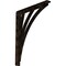 Ekena Millwork Nevio Wrought Iron Bracket, (Single center brace), Antiqued Bronze 1 1/2"W x 12"D x 15"H BKTM01X12X15SNEABZ - alternate 1